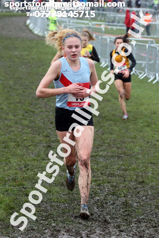 Senior girls 2019 New Balance English Schools Cross Country Champs, Temple Newsam, Leeds. Photo:  David T. Hewitson/Sports for All Pics